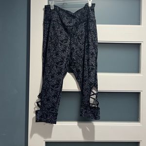 LIVI Active Legging Crop Pants 18/20 Blue Black